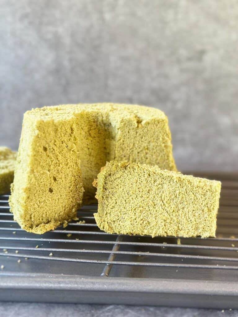 Matcha Chiffon Cake (Ultra Soft!)